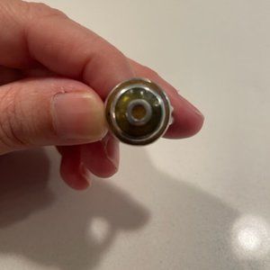 David Urso Sterling silver and resin ring